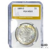 1889-O Morgan Silver Dollar PGA MS63