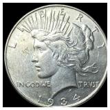 1934 Peace Silver Dollar CHOICE AU