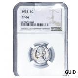 1952 Jefferson Nickel NGC PF66