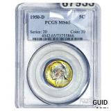 1950-D Jefferson Nickel PCGS MS65