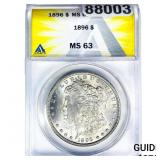 1896 Morgan Silver Dollar ANACS MS63