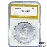 1876-S Silver Trade Dollar PGA MS62