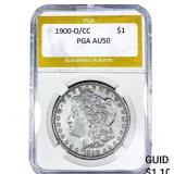 1900-O/CC Morgan Silver Dollar PGA AU50