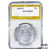 1904-O Morgan Silver Dollar PGA MS69