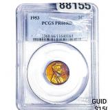 1953 Wheat Cent PCGS PR66 RD
