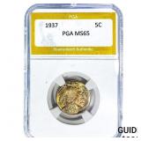 1937 Buffalo Nickel PGA MS65