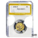 1938-D Buffalo Nickel PGA MS67+