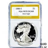 1986-S Silver Eagle PGA PR70 DCAM