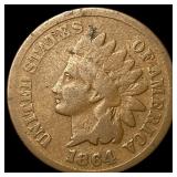 1864 Bronze Indian Head Cent NICELY CIRCULATED