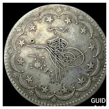 1293(1876) Turkey Silver 20 Kurush