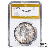 1878 Morgan Silver Dollar PGA AU53