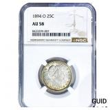 1894-O Barber Quarter NGC AU58