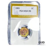 1903 Indian Head Cent PGA MS65 RB