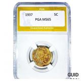 1937 Buffalo Nickel PGA MS65