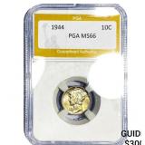 1944 Mercury Silver Dime PGA MS66