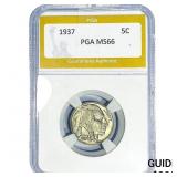 1937 Buffalo Nickel PGA MS66