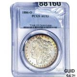 1886-O Morgan Silver Dollar PCGS AU53
