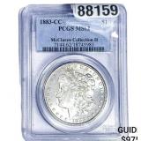 1883-CC Morgan Silver Dollar PCGS MS62 McClaren II
