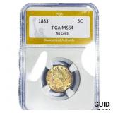 1883 Liberty Victory Nickel PGA MS64 No Cents
