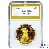 1995 Gold $50 American Eagle 1oz PGA PR70
