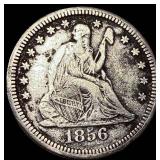 1856 Seated Liberty Quarter LIGHTLY  CIRCULATED