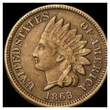1863 Indian Head Cent CLOSELY UNCIRCULATED