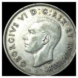 1942 Canada Silver 50 Cents HIGH GRADE