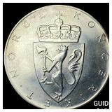1964 Norway Silver 10 Kroner