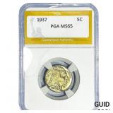 1937 Buffalo Nickel PGA MS65