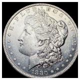 1880-O Micro O Morgan Silver Dollar CLOSELY  UNCI