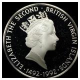 1992 British Virgin Islands Silver $25 Proof