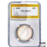 1898 Barber Half Dollar PGA MS63+