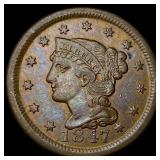 1847 Braided Hair Large Cent CHOICE AU