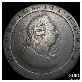 1897 Great Britain Copper Cart Wheel Penny ABOUT U