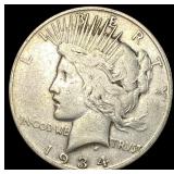 1934-S Peace Silver Dollar LIGHTLY CIRCULATED
