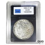 1894-O Morgan Silver Dollar CCGS AU50