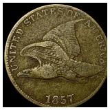 1857 Flying Eagle Cent NEARLY UNCIRCULATED