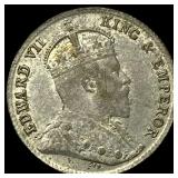 1909 Ceylon Silver 10 Cents