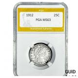 1912 Barber Quarter PGA MS63
