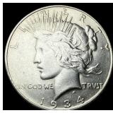 1934-D Silver Peace Dollar CLOSELY  UNCIRCULATED