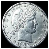1902 Barber Quarter Dollar UNCIRCULATED