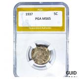 1937 Buffalo Nickel PGA MS65