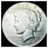 1934 Peace Silver Dollar CLOSELY UNCIRCULATED