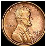1917-D Bronze Lincoln Wheat Cent CLOSELY  UNCIRCU