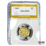 1937 Buffalo Nickel PGA MS65