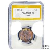 1914 1C Canada PGA MS65 RB