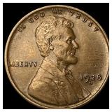 1928-D Lincoln Wheat Cent CHOICE AU