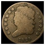 1825 Classic Head Half Cent LIGHTLY CIRCULATED