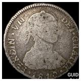 1810 Peru Silver 2 Reales NEARLY UNCIRCULATED