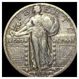 1927-S Silver Standing Liberty Quarter  LIGHTLY C